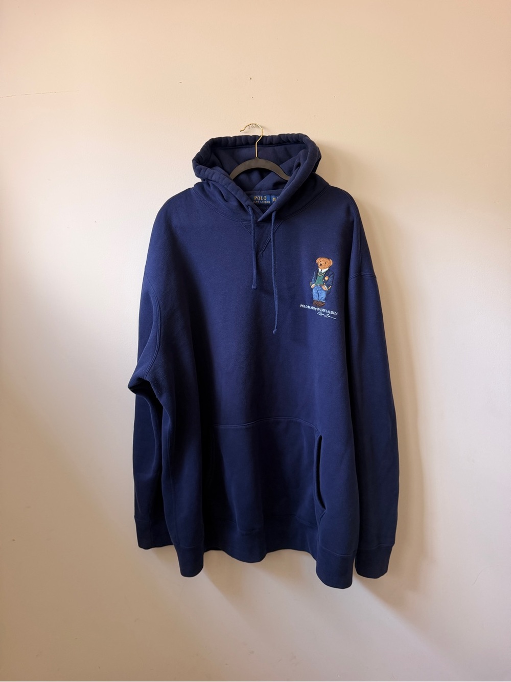 Polo Ralph Lauren Polo Bear Hoodie 3XL Navy Blue Big & Tall Preppy